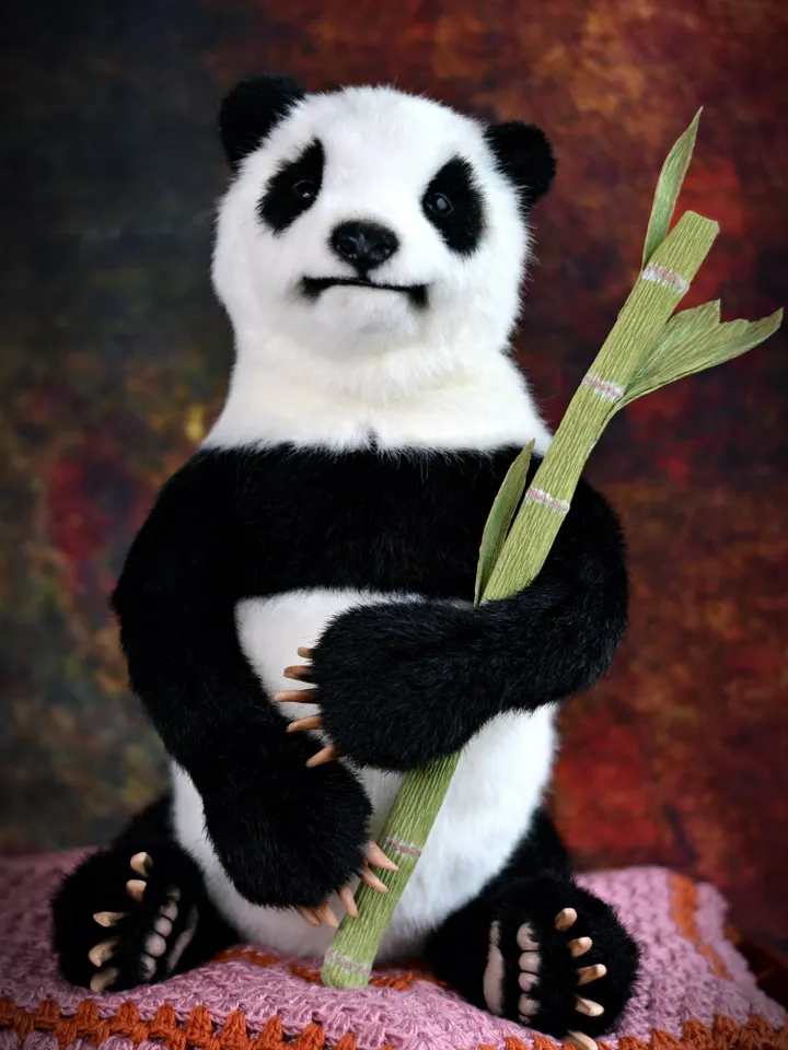 SEWING PATTERN Panda - Figure stuffed animal, Pattern PDF-Teddy bear, Teddy bear , Animal Pattern, Panda Bear