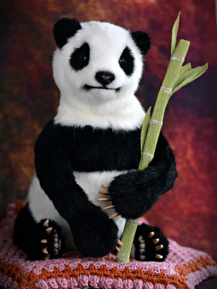 SEWING PATTERN Panda - Figure stuffed animal, Pattern PDF-Teddy bear, Teddy bear , Animal Pattern, Panda Bear