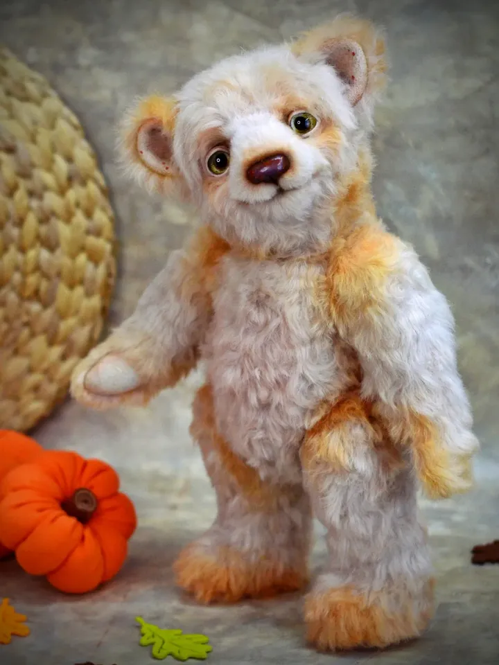 Toy Pattern Teddy Bear, Pattern for Sewing Soft Toys -Teddy Bear, Realistic Irises Download, Eyes Collage, Bear Toys PDF Pattern