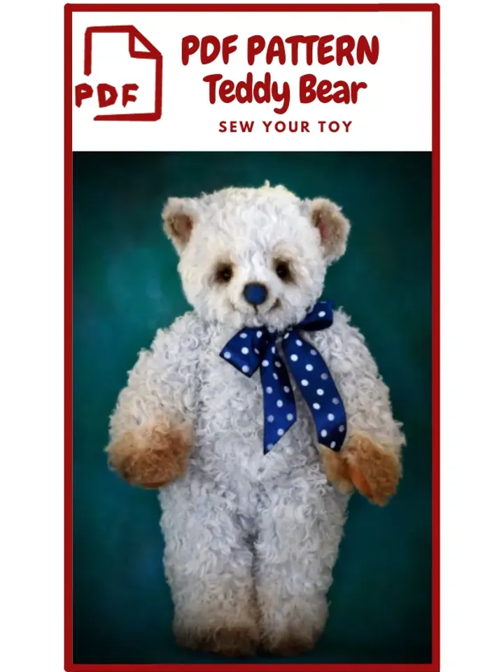 TEDDY BEAR Pattern - Figure stuffed animal, Pattern PDF-Teddy bear, Teddy bear , Animal Pattern, Bear Pattern