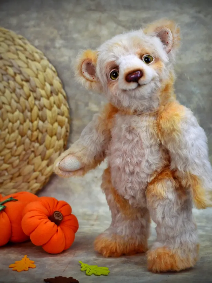 Toy Pattern Teddy Bear, Pattern for Sewing Soft Toys -Teddy Bear, Realistic Irises Download, Eyes Collage, Bear Toys PDF Pattern