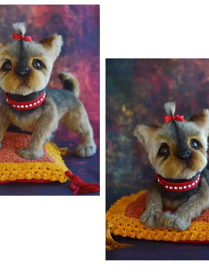 YORKSHIRE TERRIER Pattern - Yorkshire terrier - Collectible toy - Posing toy - Toy Yorkshire terrier - Stuffed Animal Figurine-PDF Pattern