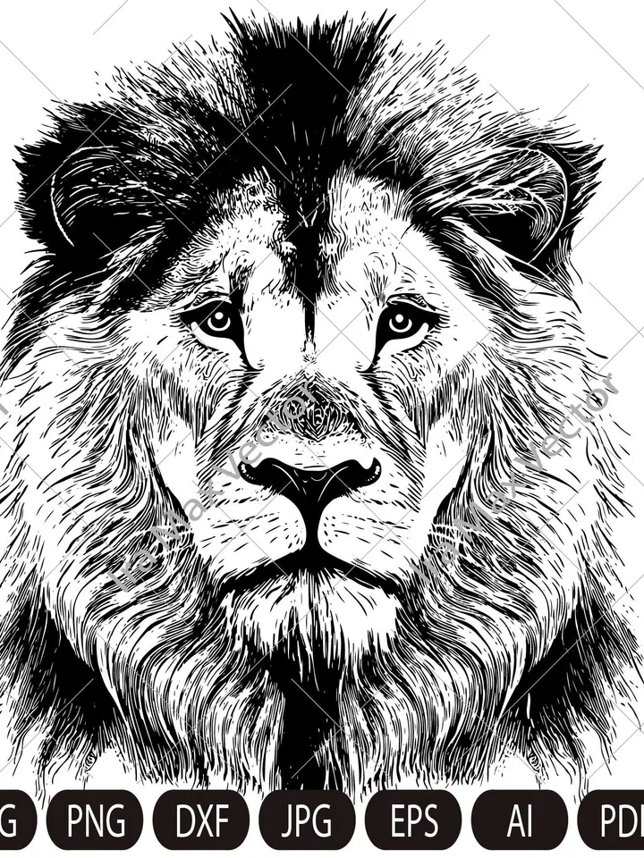 Lion Face svg / Lion Head svg / Lion svg / Lion King svg  Lions Mascot svg / Leo svg /Lion Head /Lion Printable / INSTANT DOWNLOAD