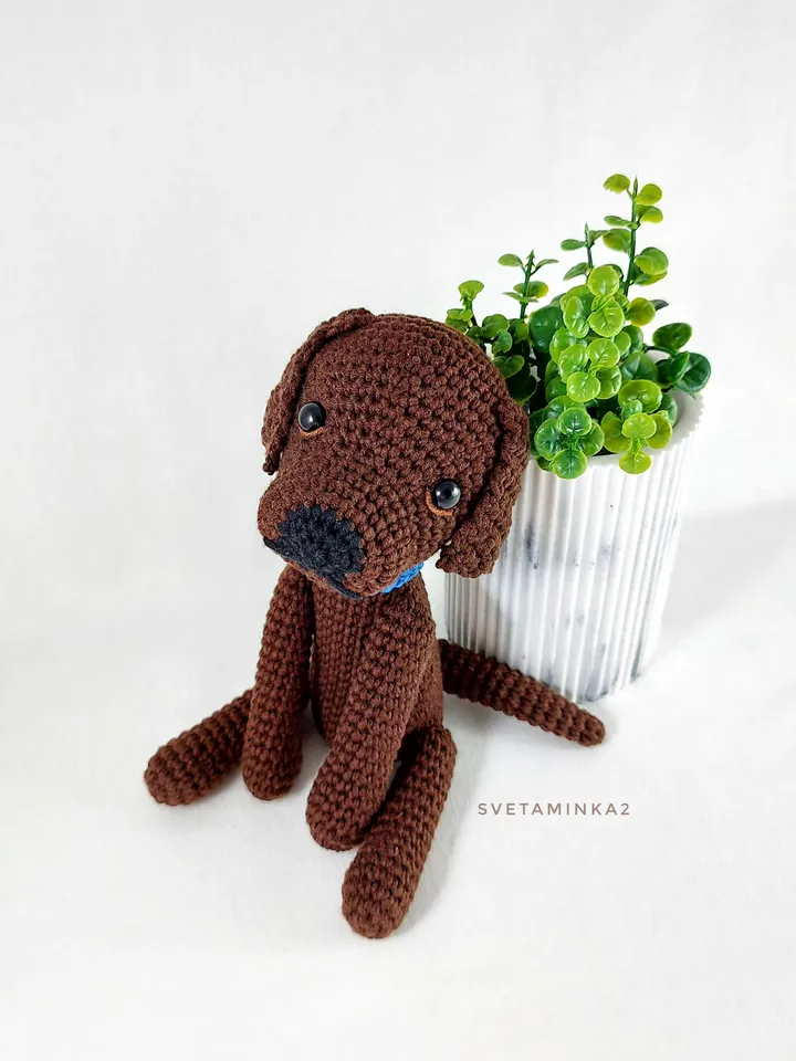 Labrador Crochet Pattern Puppy Amigurumi Toy. Digital Download. PDF.