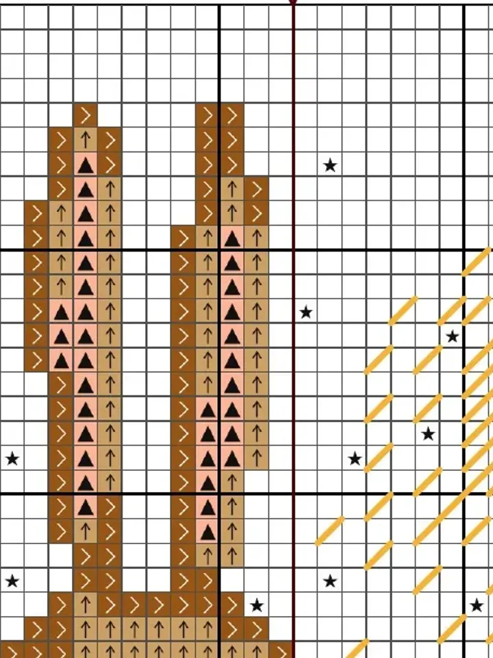 Christmas cross stitch pattern bunny cross stitch holiday animal embroidery DIY easy cross stitch pattern Digital Format - PDF