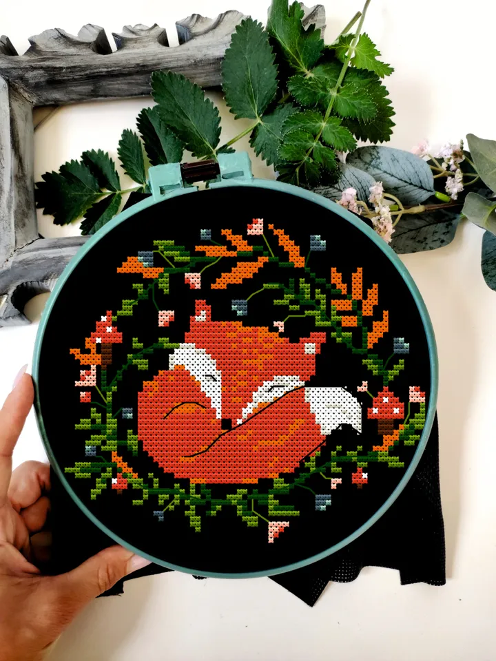 Cross stitch pattern Fox Simple cross stitch
