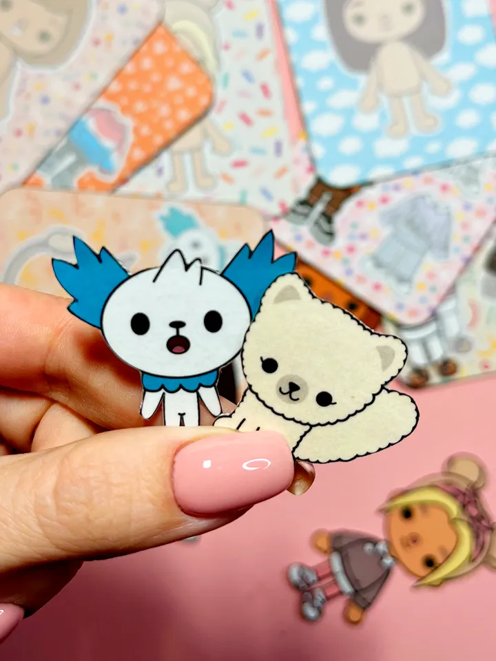 Toca Boca Paper Dolls with Pet
