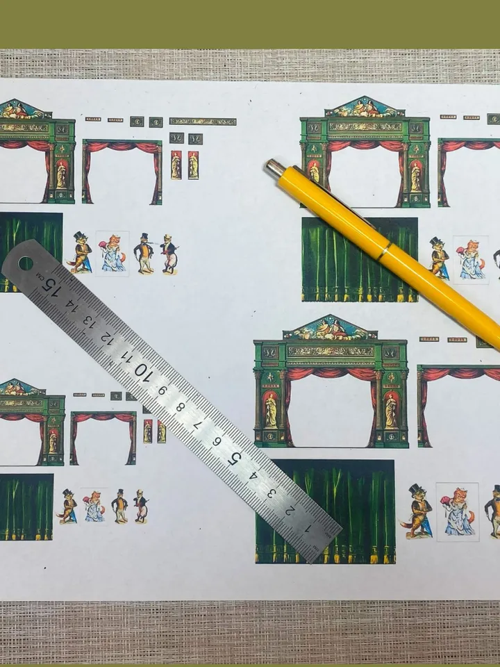 DIGITAL DOWNLOAD FOR PRINT. TUTORIAL.Video master class on creating a puppet theater.1:12