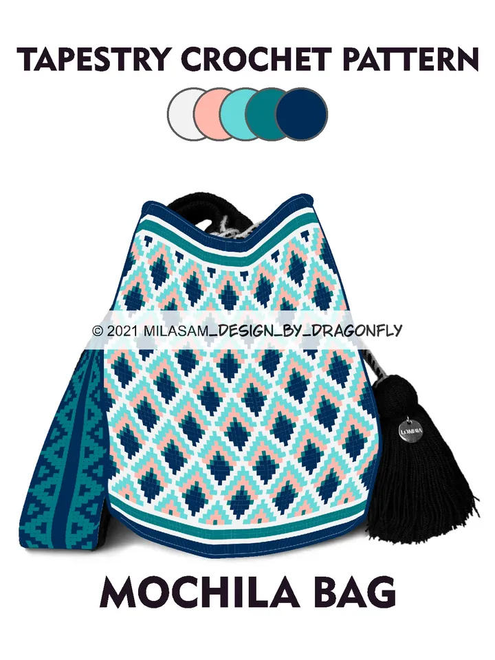 Wayuu mochila bag patternsg - Illusion