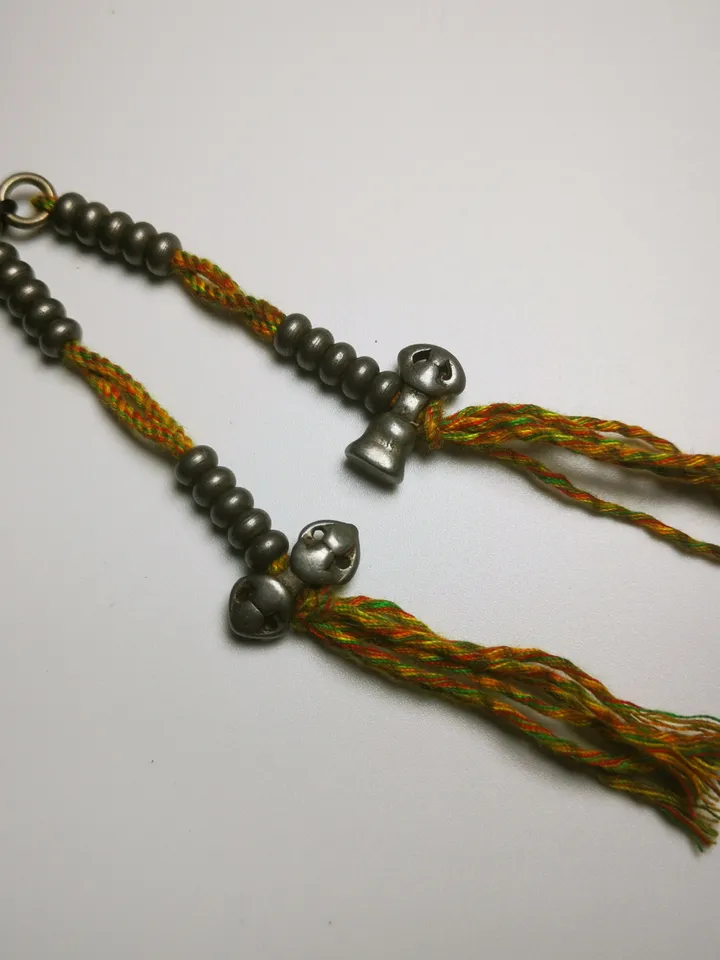 Gandhanra Handmade Tibetan Buddhist Mala Counters,Prayer Bead Counters,with Dorje and Vajra Pendant,Made of Cold Iron