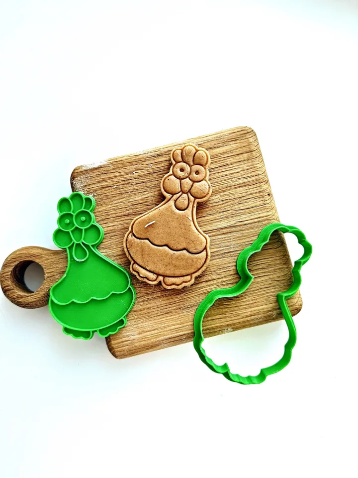 Easter cookie cutter Custom stamp for cake topper gingerbread decor cutters sugar cookies polimer clay