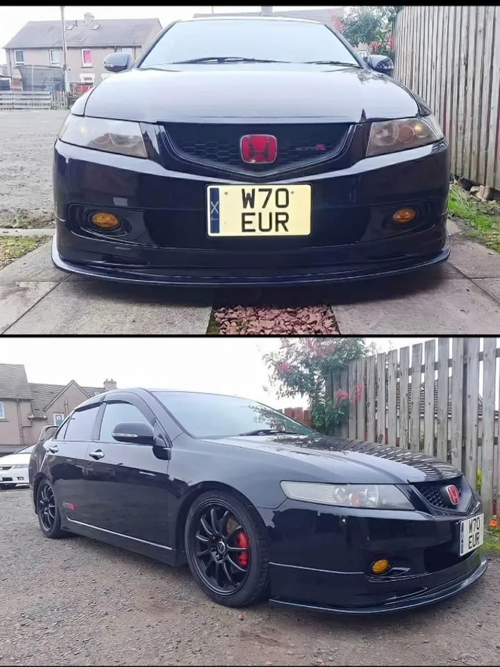 Splitter for front lip Euro r/ Type S 03-05 Honda Accord/ Acura TSX