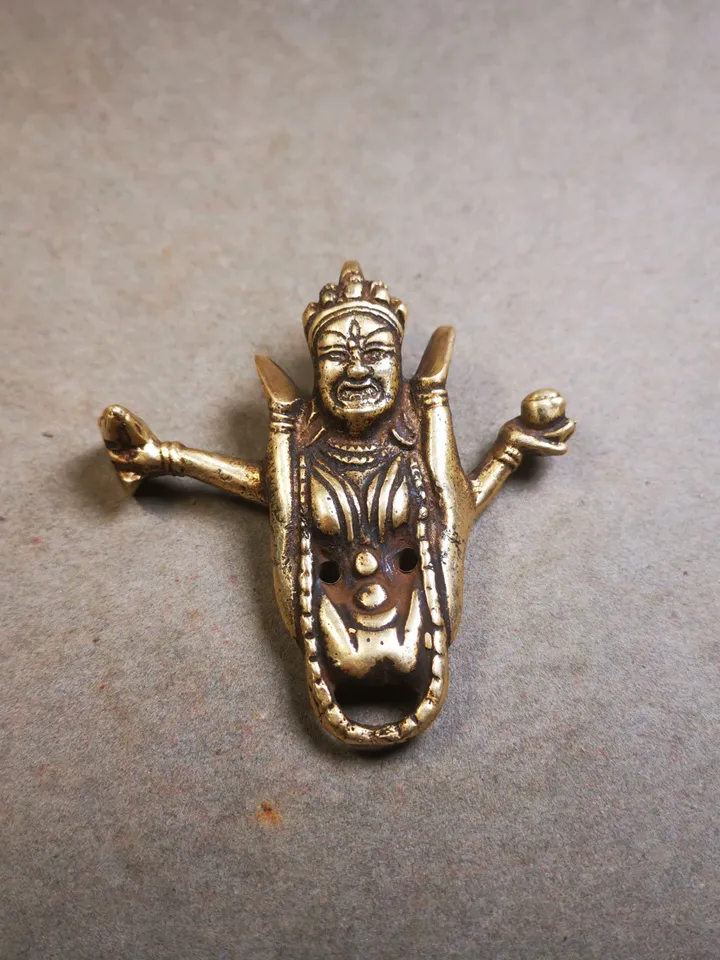 Gandhanra Acient Tibetan Buddhist Statue,Sukhasiddhi Dakini,Shangpakagyu White Dakini Khechari,Kachod Karmo,Tantric Female Buddha,2.76"