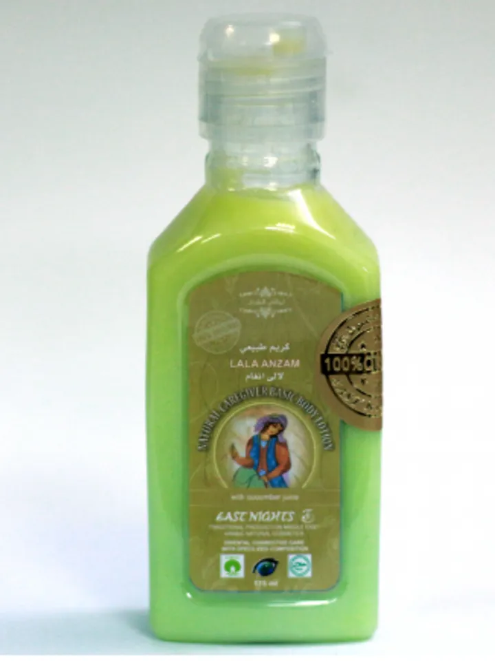 Caring base body milk with cucumber juice Anzam, 175ml.