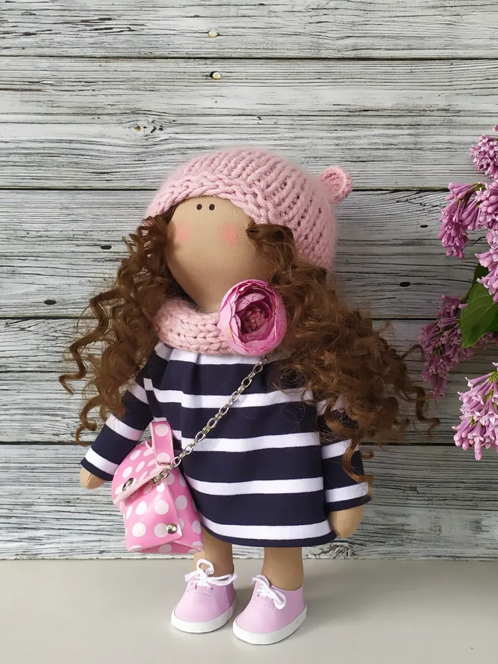 Textile interior doll/ Tilda doll/ Home decor
