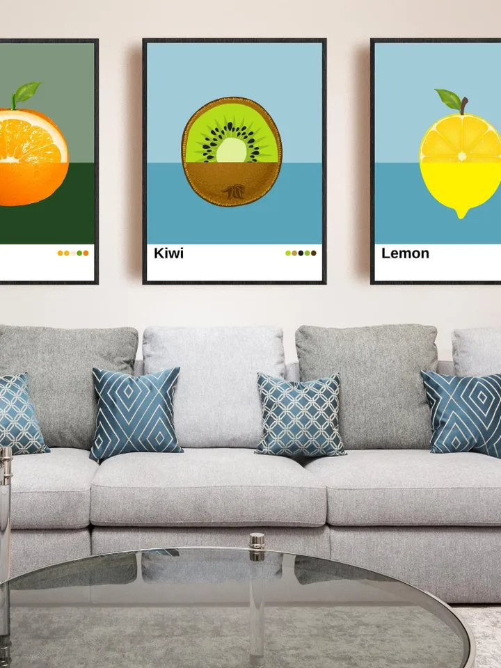 Kitchen wall art Set of 11 Fruits Prints Set Dining Room Wall Decor Minimalist Printable Art Modern Kitchen Decor Digital poster