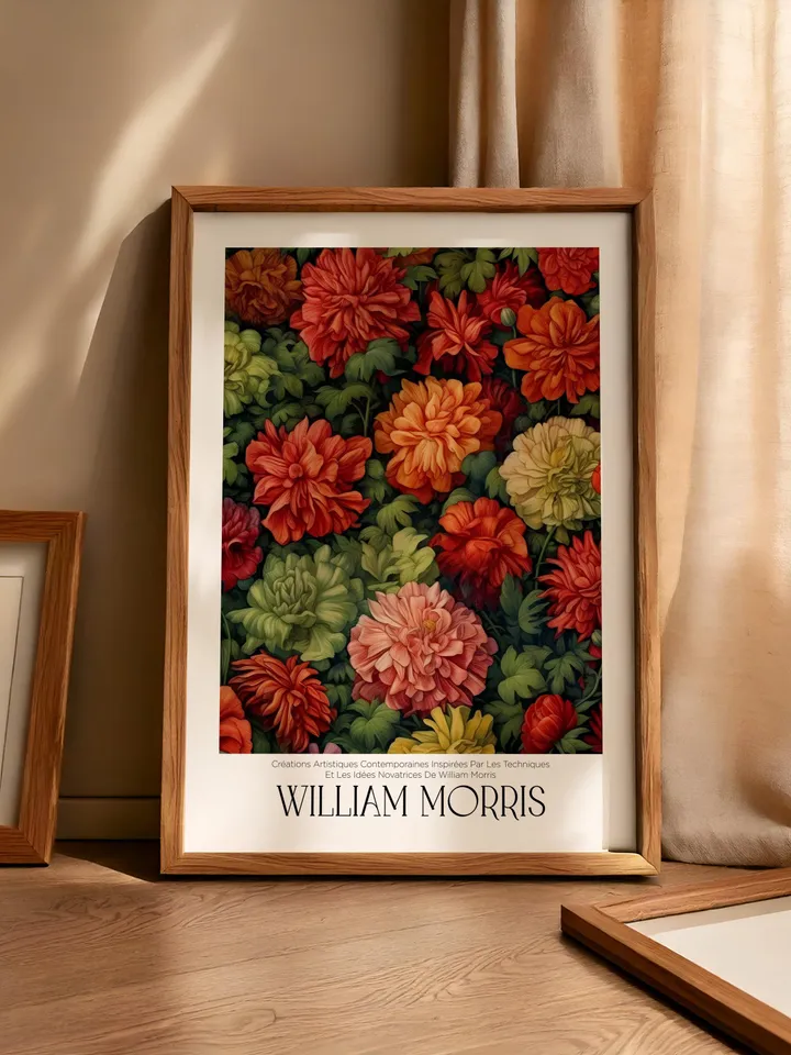 William Morris Wall Art, Vintage Botanical Print, Floral Poster Arts Decor, Digital Download, William Morris Print Digital Download AA15