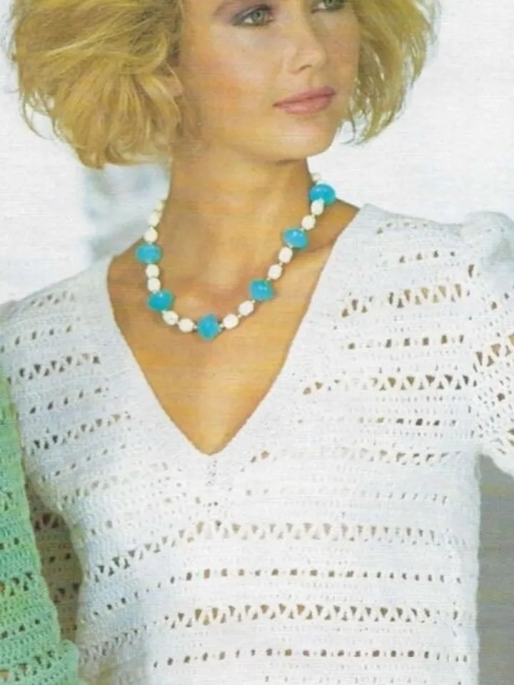Crochet sweaters v-neck, women sweater, summer sweater crochet pattern PDF