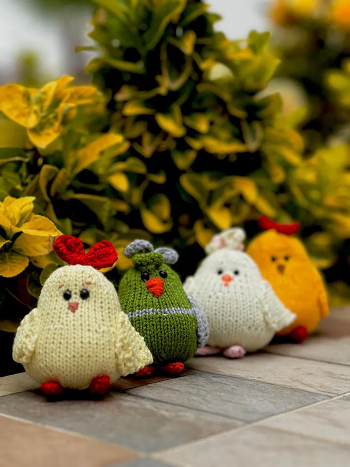 PDF Chicken Knitting Pattern, Knitted Toy Tutorial, Knitted Animal Pattern, Chick