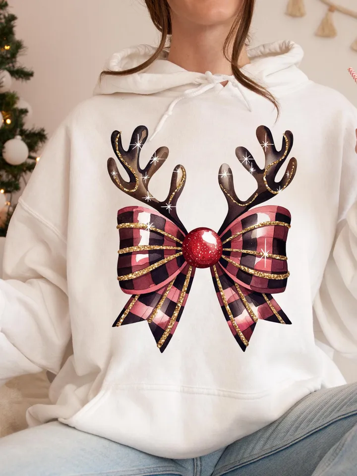 Christmas Coquette Bow Png, Coquette Christmas Png, Reindeer Bow Png, Christmas Sublimation Design, Christmas Shirt Design, Santa Png