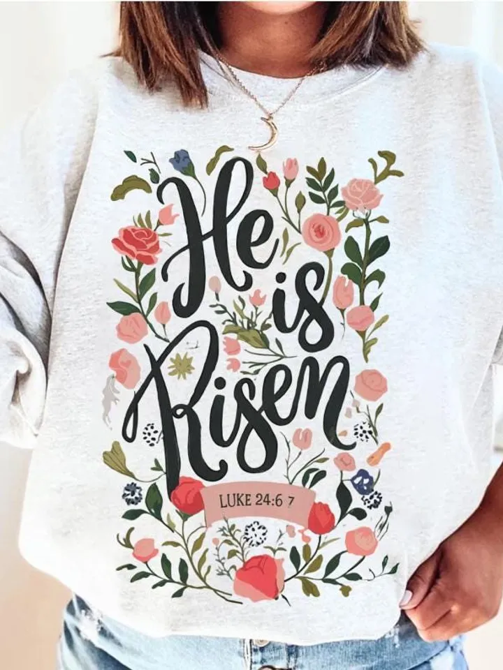 Christian Easter Graphics, Floral Resurrection PNG, Jesus Designs, Sublimation T-Shirt Art, Easter Clipart