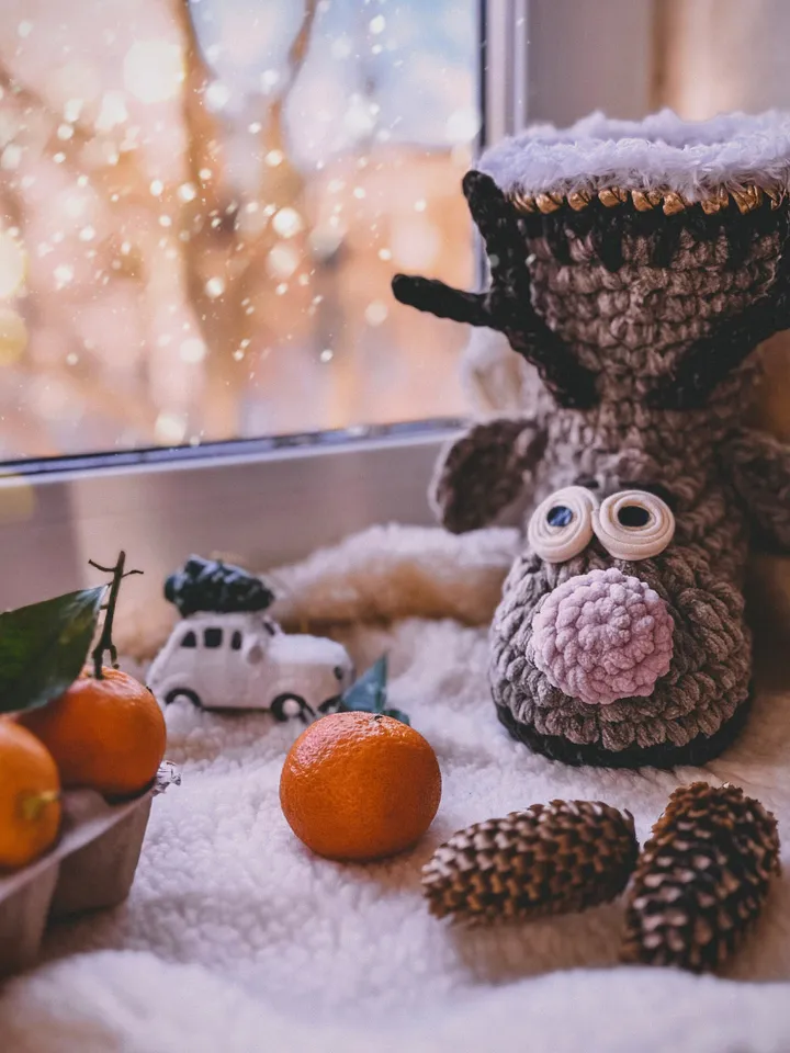 Crochet pattern boot basket reindeer PDF digital instant download, video tutorial, Christmas ornament, bottle holder, table decor