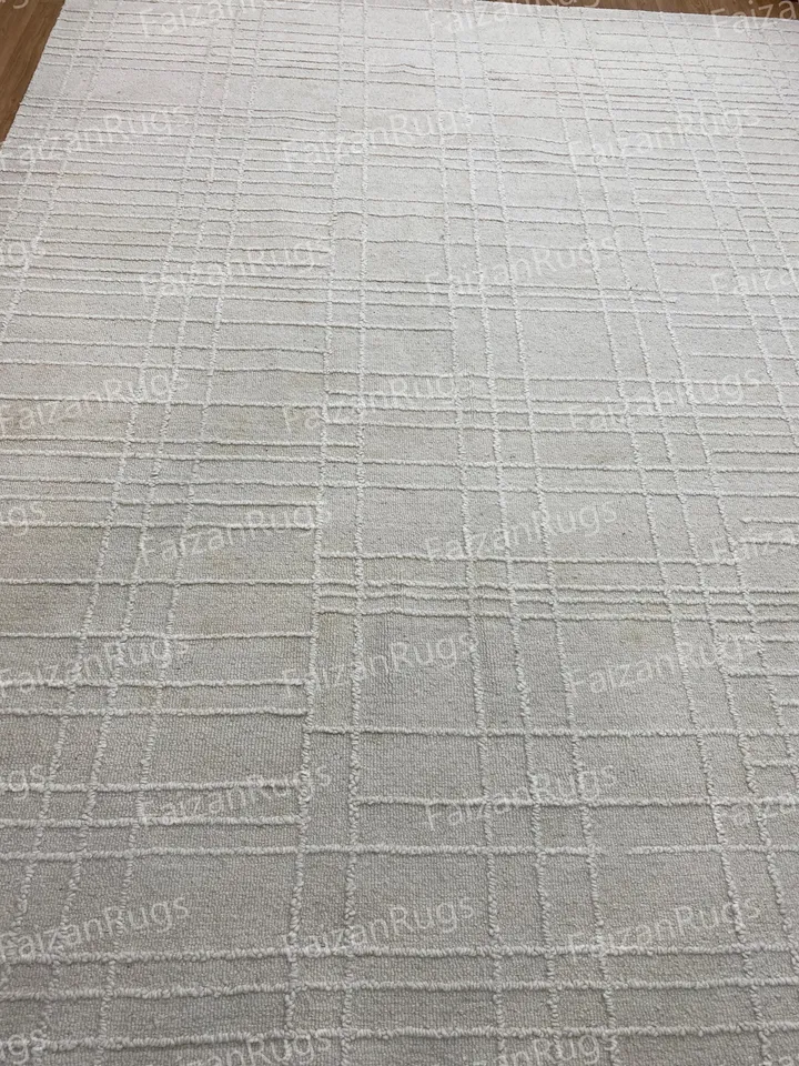 8x10 Hand Tufted Modern Rug High and Low Area Rug Handmade 100% Wool Rug Home Decor Flooring Rug Bedroom Living Dining 6x9 8x10 9x12 10x14