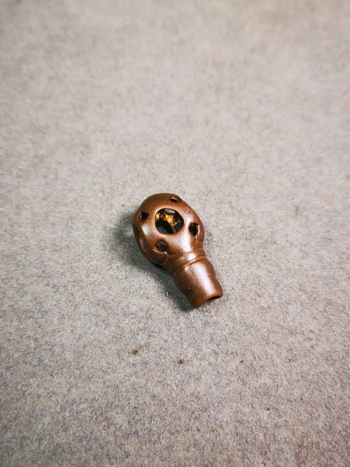 Gandhanra Tibetan Guru Bead,Mini Size T-drilled 3-Hole Prayer Bead,Mala Bead,Connector Bead for Buddhist Bead Accessories