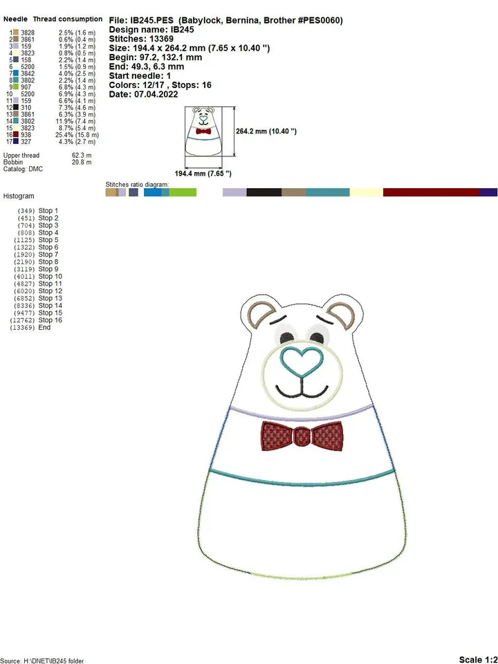 Bear Baby Comforter Toy Machine Embroidery Designs in the hoop project digital embroidery pattern Machine embroidery pattern for babies