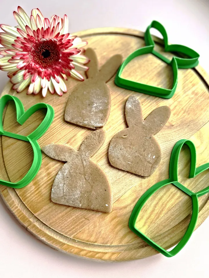 Easter cookie cutter Custom stamp for cake topper gingerbread decor cutters sugar cookies polimer clay