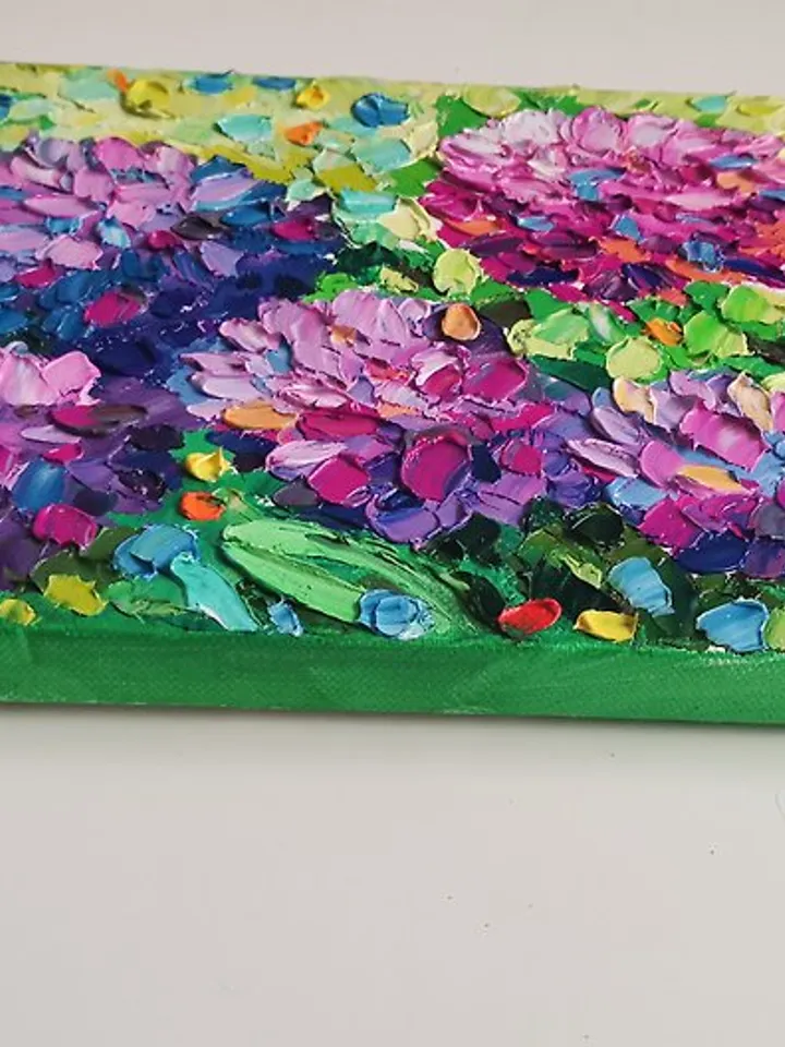 Hydrangea Painting Original Art Flower Oil Painting Canvas Art