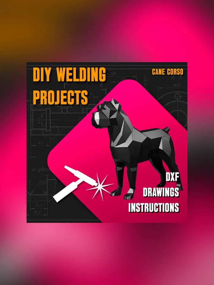 Welding Project Plans Drawings Cane Corso (DXF, PDF)