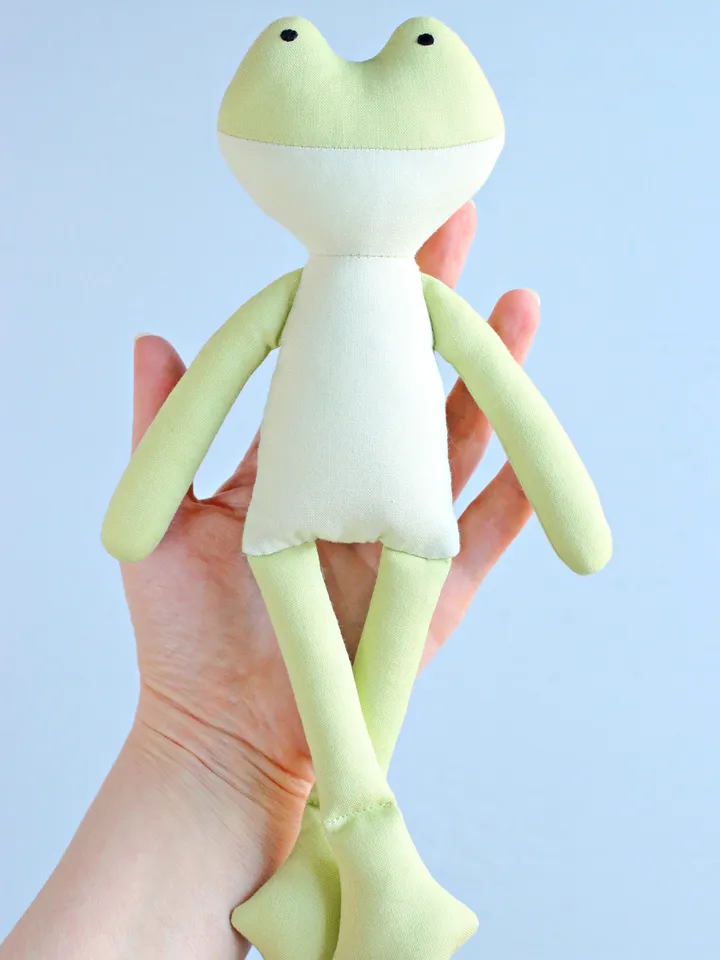 PDF Large Frog Stuffed Animal Sewing Pattern