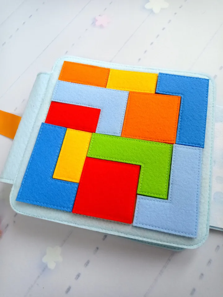 Felt book for boys. Different types of transport