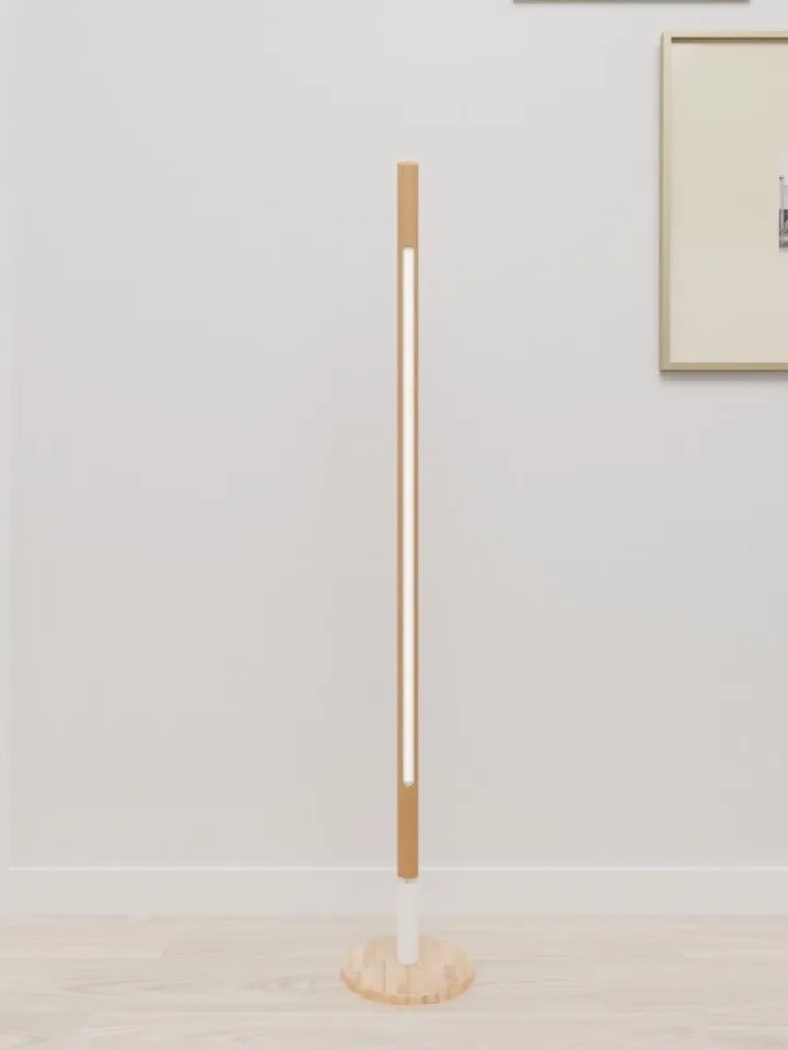 Modern minimalist wooden floor lamp