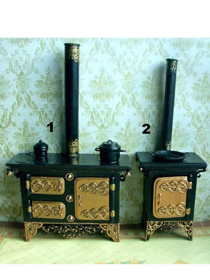 Dollhouse oven. Plate.1:12 scale.