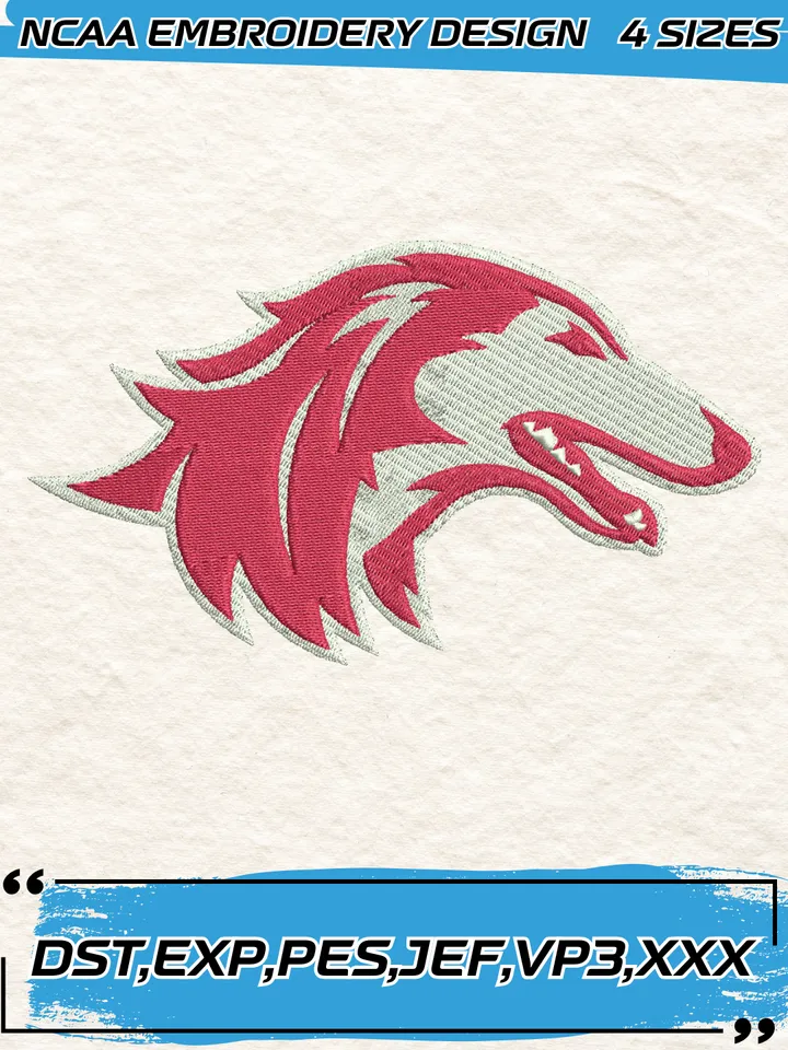 Southern Illinois Salukis Embroidery Designs,NCAA Logo Embroidery Design,Machine Embroidery Design File,4 Sizes, Digital Download