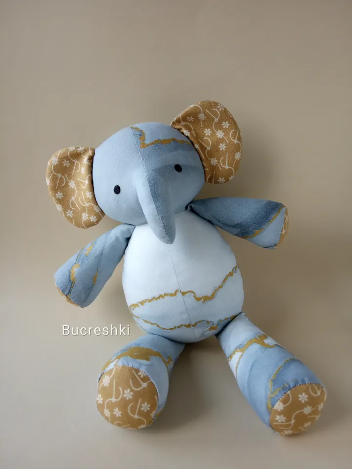 Stuffed Elephant Sewing Pattern PDF
