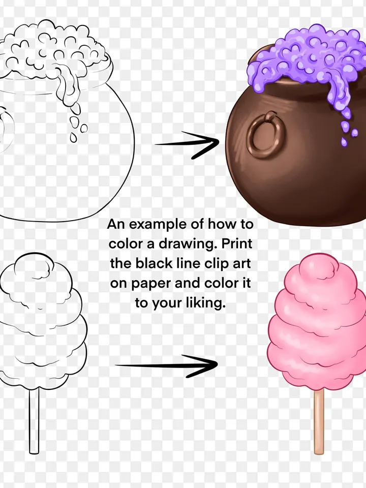 Coloring Magic candy PNG, wizarding school clipart, magic clipart, magic school clipart, magic clip art, magic stickers, wizard stickers