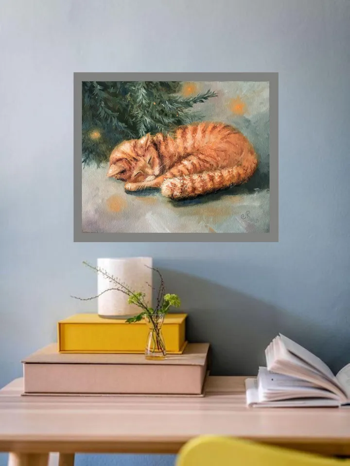 Kitty Painting Cats Original Painting Animals Oil Painting Cat Portrait