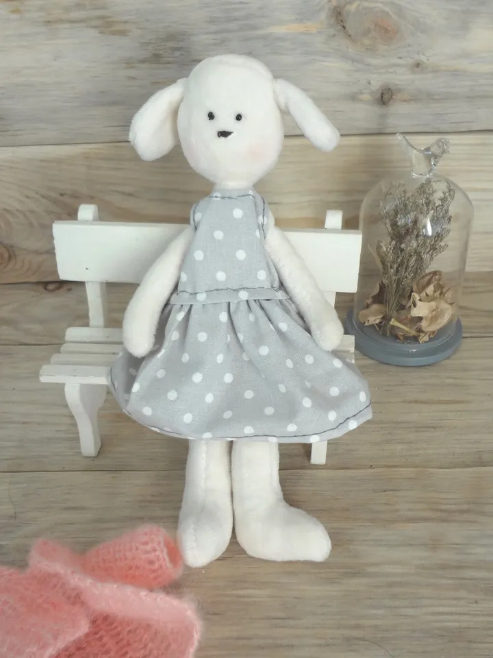 Stuffed animal pattern - stuffed bunny pattern - soft toy sewing pattern - Christmas gift idea