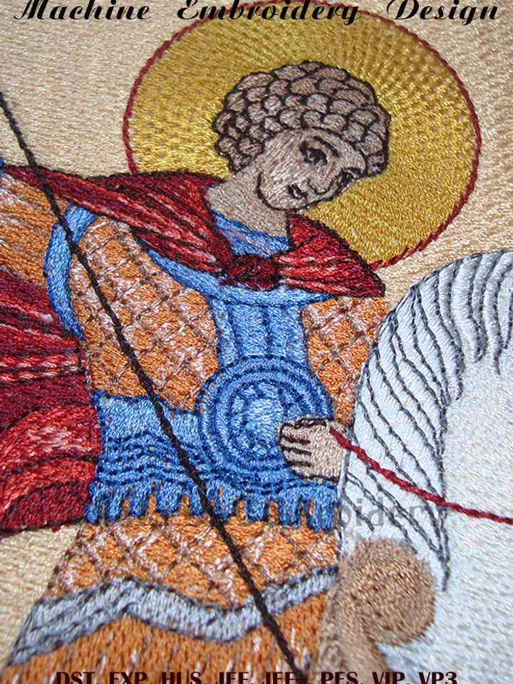 Saint George and the Dragon embroidery design