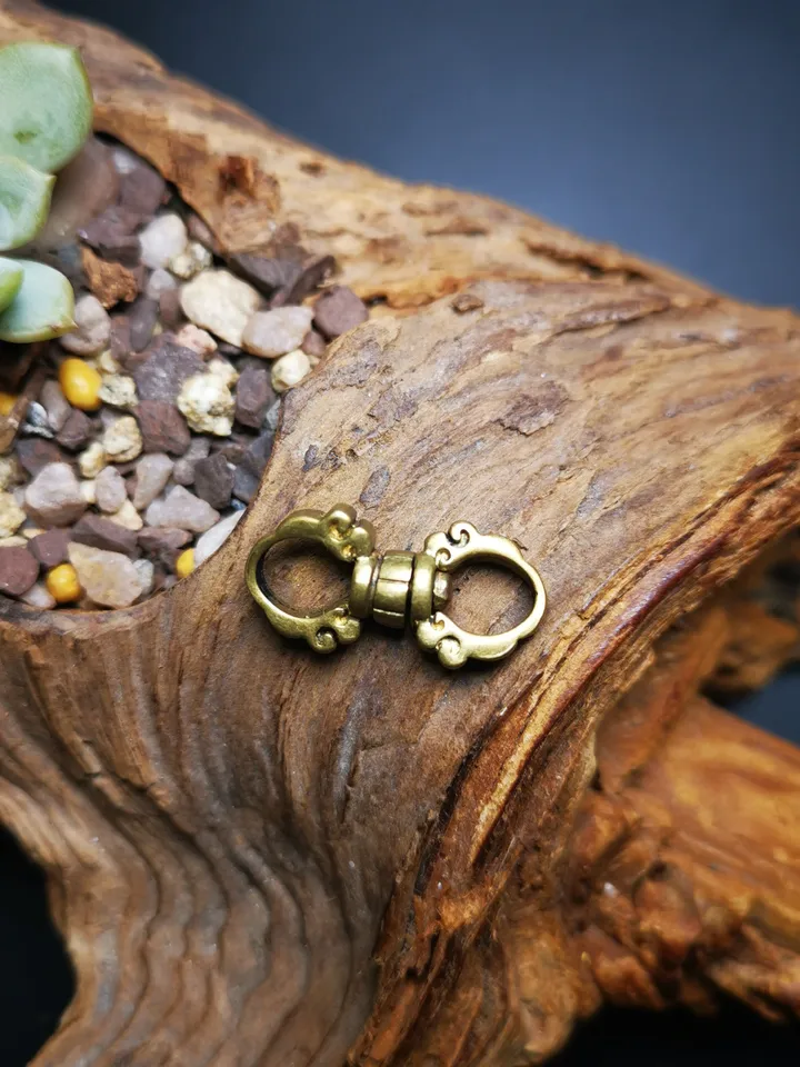 Gandhanra Handmade Mala Hanging Ring,Keychain Ring,Prayer Beads Accessories,Made of Brass