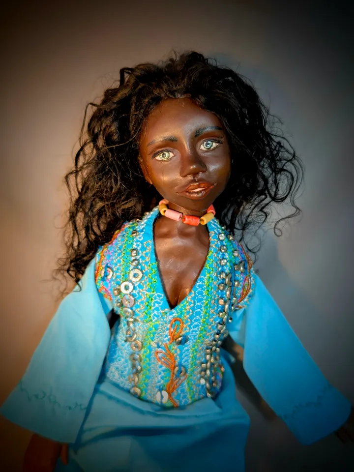 A handmade doll.