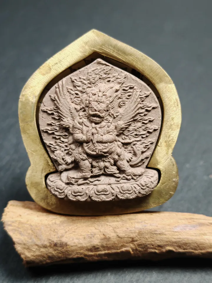 Vajrakilaya Tsa Tsa Mold,Old Version Dorje Phurba,4.5cm Height,Gandhanra Unique Tibetan Buddha Tsha Tsha Mould For Making Clay Statue