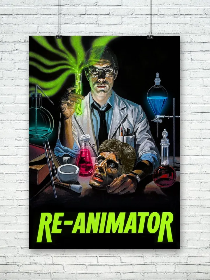 Re Animator movie poster. Digital download