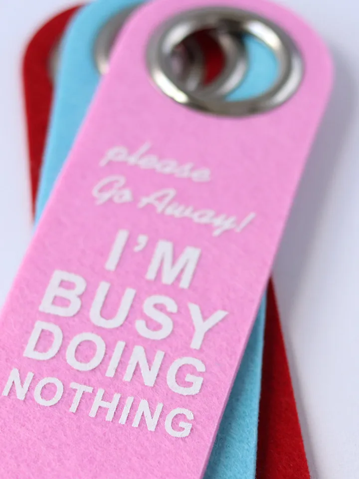Door Hanger, Do Not Disturb Sign for Room Door, Felt Door Hanging Sign Personalized