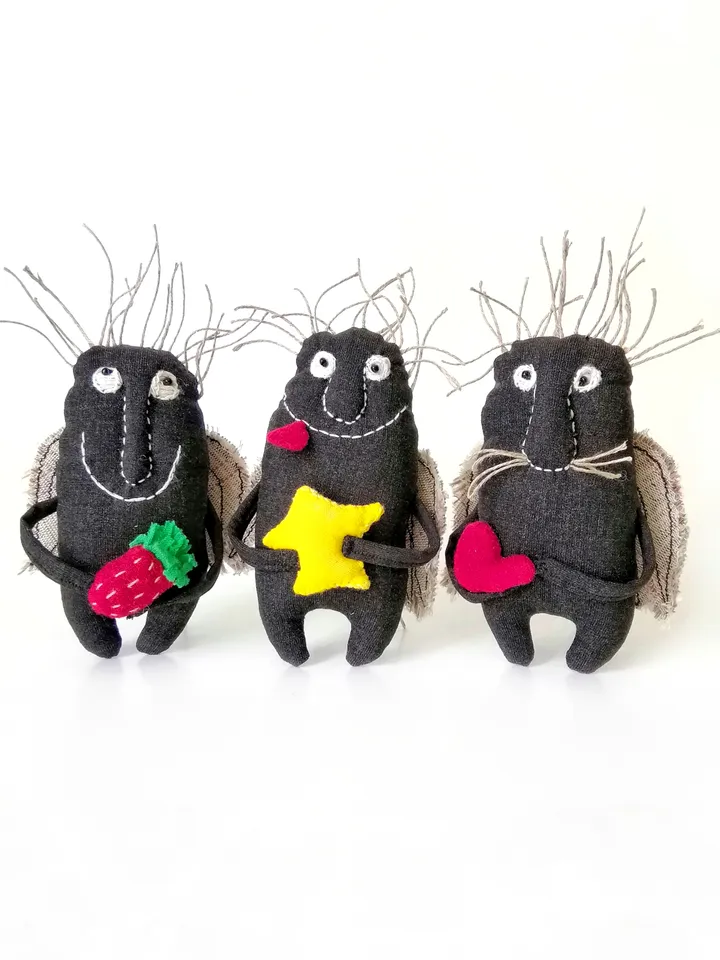 Unique Handmade Textile Art Angels - Charming One-of-a-Kind Creations. Shop our collection of eerie and whimsical Dolls. FREE SHIPPING!