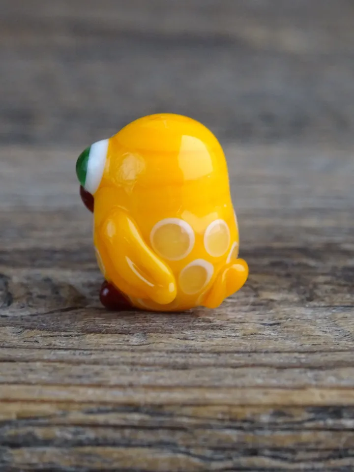 OWL GIFTS Owl figurine Glass Owl decor Owl statue Miniature Owl ornament Owl teacher gift Owl totem Tiny glass animals Owl bead Easter gift