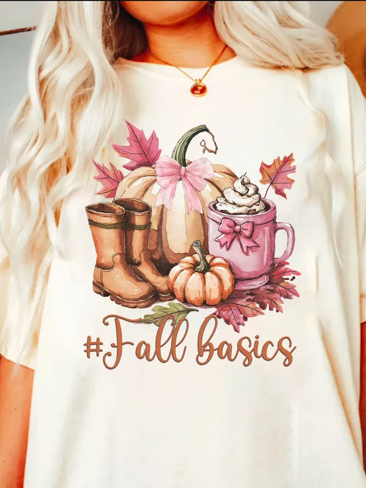 Fall Basics png, Fall png, Autumn png, Retro fall png, Fall Sublimation, Coquette pumpkin png, Coffee fall png, Fall Autumn Shirt